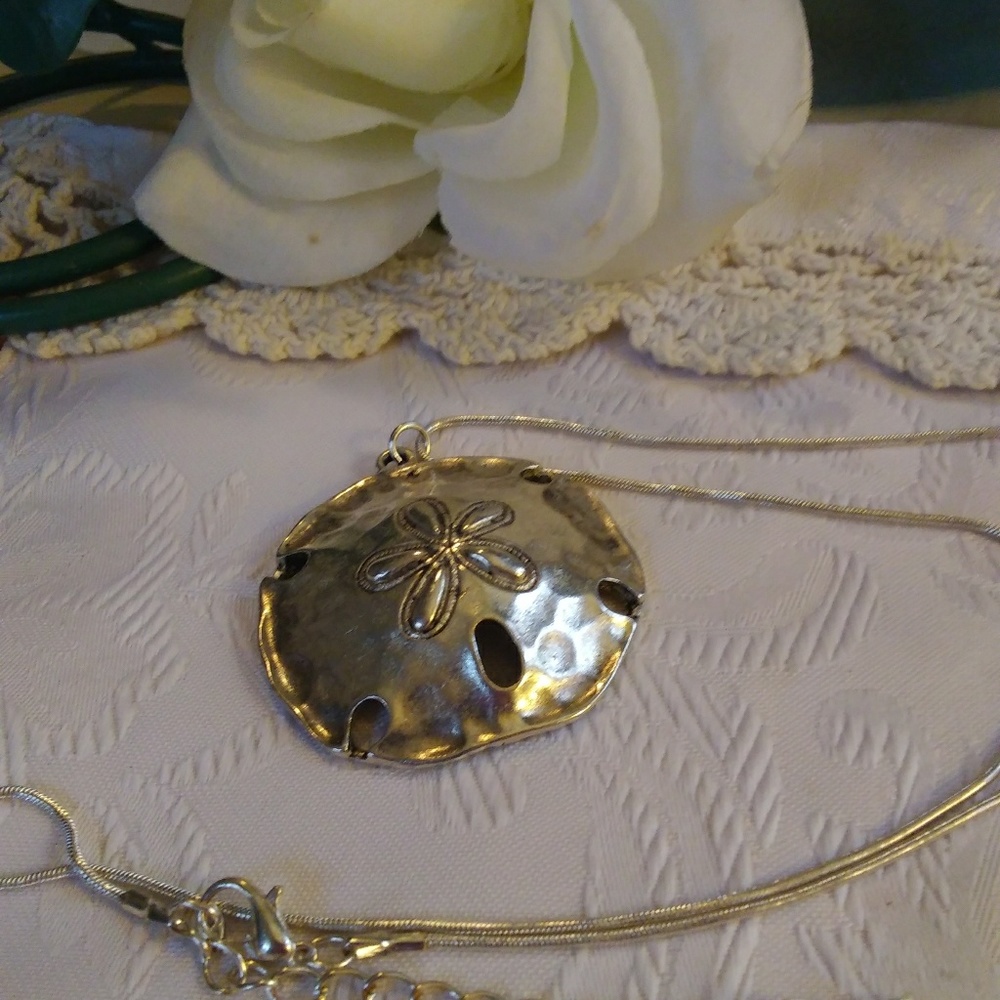 Sand dollar necklace
